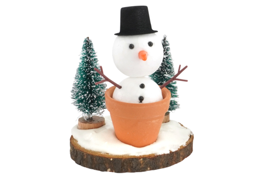 Little Snowman in a Pot - 2 - Christmas Crafts - 10doigts.com - Christmas Crafts - 10doigts.fr - 2