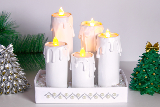 melted wax candle - Handicraft Activities for Making Your Candles and Soaps - 10doigts.fr