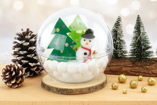 Snow Globe - 1 - Christmas Crafts - 10doigts.com - Christmas Crafts - 10doigts.fr