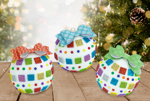 Glitter Christmas Baubles - 2 - Christmas Crafts - 10doigts.com - Christmas Crafts - 10doigts.fr - 2