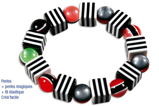 Pulsera o collar Bayadère - Actividades manuales para la creación de tus joyas - 10doigts.fr - 2