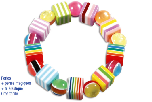 Pulsera o collar Bayadère - Actividades manuales para la creación de tus joyas - 10doigts.fr