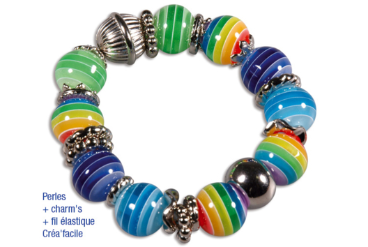 Bayadère Bead Bracelet - 1 - Handicrafts for Creating Your Jewelry - 10doigts.com - Handicrafts for Creating Your Jewelry - 10doigts.fr - 2