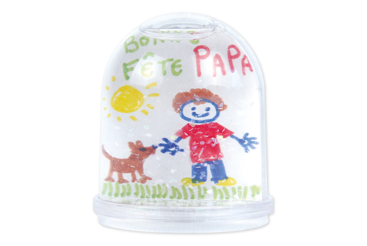 Manualidades Bola de nieve papá - Manualidades día de la madre - 10doigts.fr - 2