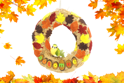 Autumn Color Wreath - 1 - Autumn Crafts - 10doigts.com - Autumn Crafts - 10doigts.fr - 2