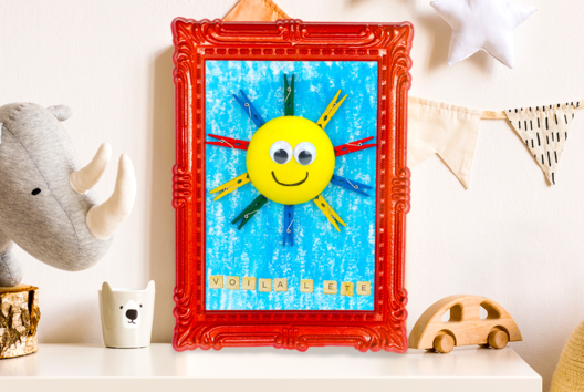 Hanging Sun Canvas - 2 - Summer Crafts - 10doigts.com - Summer Crafts - 10doigts.fr - 2