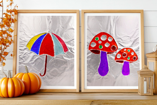 Autumn Foil Art - 1 - Autumn Crafts - 10doigts.com - Autumn Crafts - 10doigts.fr