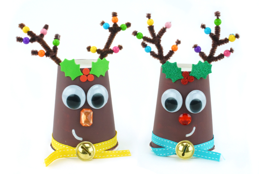 Christmas Reindeer with a Paper Cup - 1 - Christmas Character Crafts - 10doigts.com - Christmas Character Crafts - 10doigts.fr - 2
