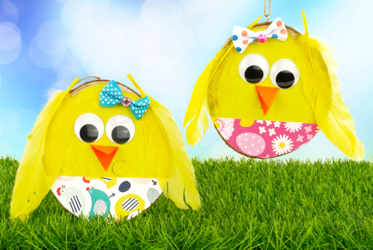 Manualidades Niños Pascua Pollito Suspensión - Actividades manuales DIY Pascua - 10doigts.fr