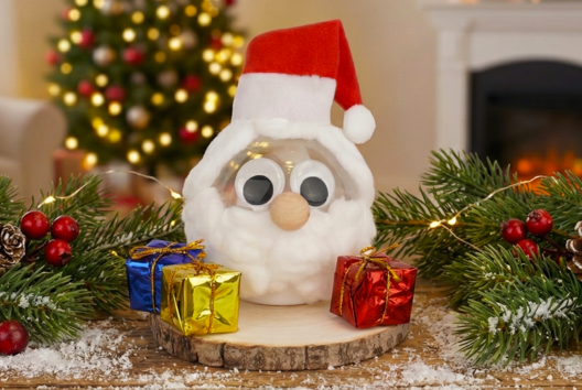 Glowing Santa Claus Head - 1 - Christmas Character Crafts - 10doigts.com - Christmas Character Crafts - 10doigts.fr