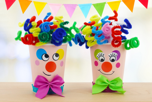 manualidades fáciles payaso DIY niños - Actividades manuales Carnaval, Martes de Carnaval - 10doigts.fr