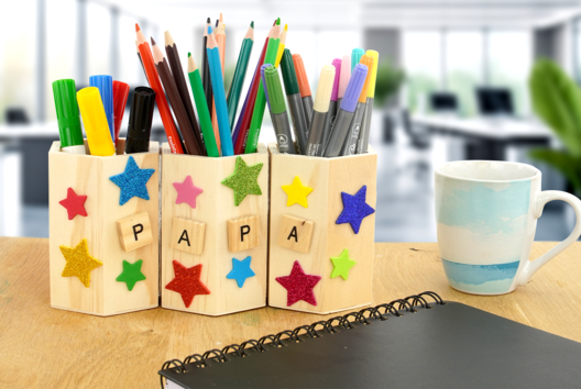 Bricolaje Fiesta Padres Portalápices - Manualidades día del padre - 10doigts.fr