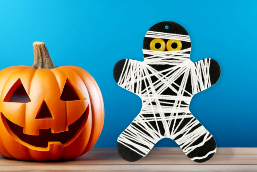 Manualidades de Halloween Momia - Actividades manuales Halloween - 10doigts.fr