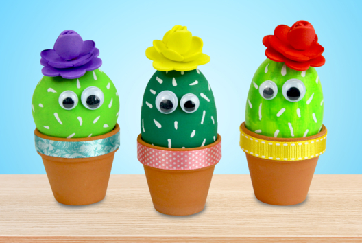 cactus manualidades fáciles niño verano - Actividades manuales de pintura: creaciones para todas las edades y todos los deseos - 10doigts.fr
