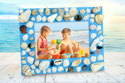 marco conchas niños vacaciones - Actividades manuales sobre el tema de la naturaleza para los niños - 10doigts.fr