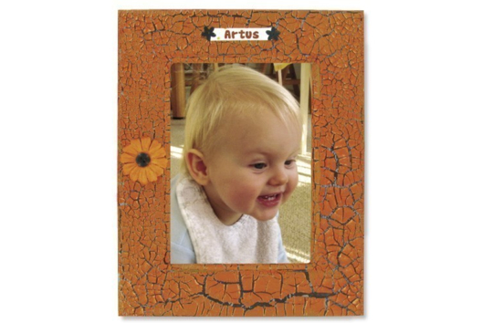 Crackling Frame Pod'Croco - 0 - DIY Home Decor Crafts - 10doigts.com - Handicrafts Home Decor DIY - 10doigts.fr