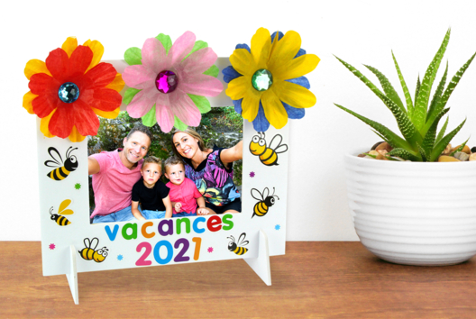 marco de fotos verano vacaciones actividad niños - Actividades manuales Verano - 10doigts.fr