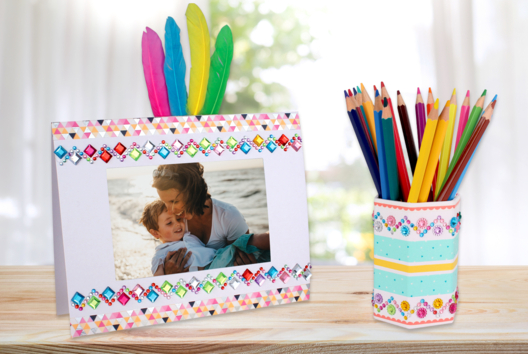 marco portalápices regalo Día de la Madre niños - Manualidades día de la madre - 10doigts.fr