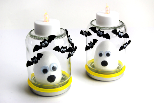 jaula de fantasma halloween DIY - Actividades manuales Halloween - 10doigts.fr - 2