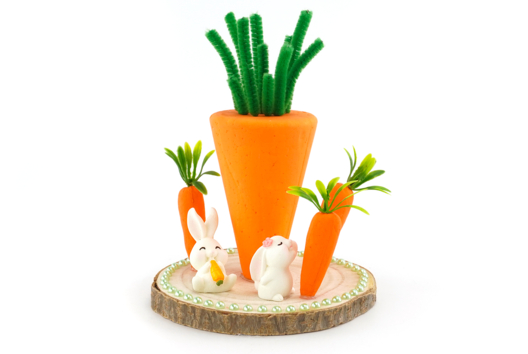 zanahoria conejo DIY pascua niños - Actividades manuales DIY Pascua - 10doigts.fr - 2
