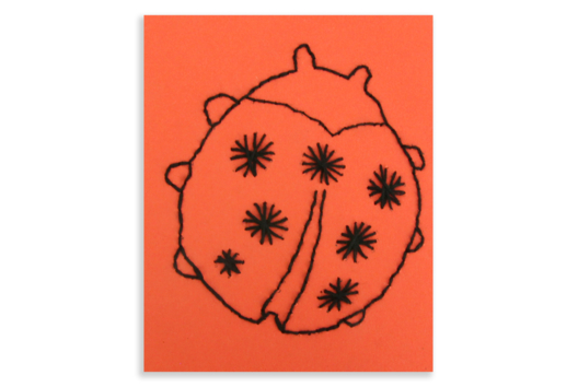 Ladybug Card for Poking and Embroidering - 1 - Mother's Day Crafts - 10doigts.com - Mother's Day Crafts - 10doigts.fr