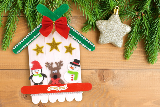 Christmas Chalet with Sticks - 1 - Christmas Crafts - 10doigts.com - Christmas Crafts - 10doigts.fr