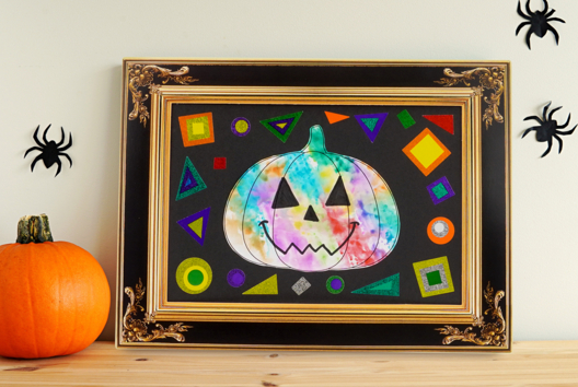 calabaza acuarela DIY halloween niños - Actividades manuales Halloween - 10doigts.fr