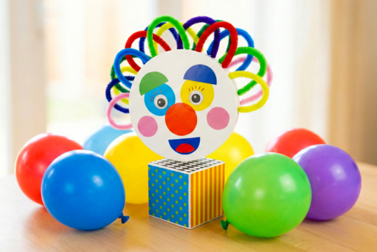 payaso DIY actividad niño carnaval - Actividades manuales Carnaval, Martes de Carnaval - 10doigts.fr