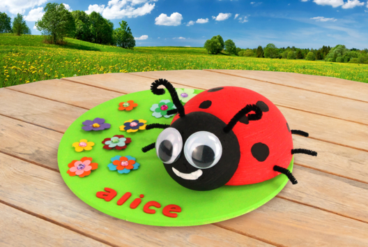 Spring Ladybug - 1 - Arts and Crafts Activities on the Theme of Nature for Children - 10doigts.com - Arts and Crafts Activities on the Theme of Nature for Children - 10doigts.fr