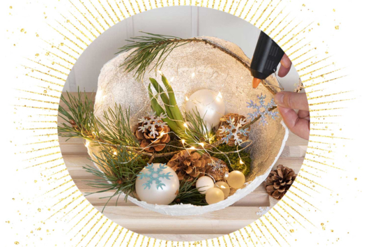 Glitter Bowl, Made with Plaster Strips - 1 - Modeling Crafts - 10doigts.com - Modeling Crafts - 10doigts.fr