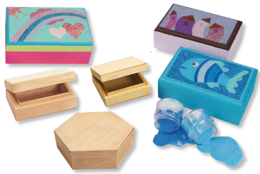 Decorate a Wooden Box with Sandpaper - 0 - Rainbow Crafts: Creative Tutorials for All Ages - 10doigts.com - Rainbow Crafts: Creative Tutorials for All Ages - 10doigts.fr