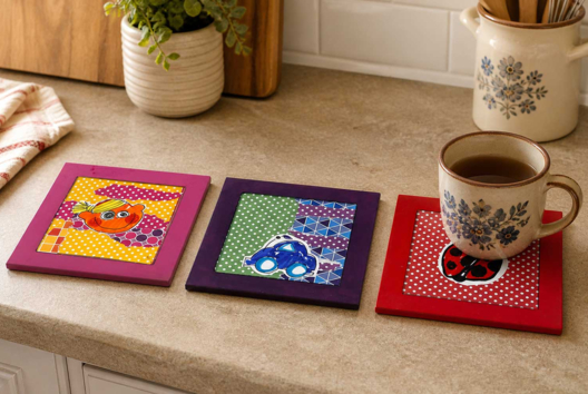 dessous de plat vitré - Craft Activities for All Ages: Gluing and Folding - 10doigts.fr