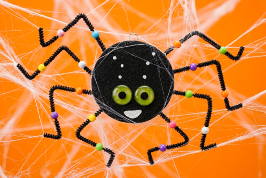 DIY fácil araña halloween - Manualidades para Halloween - 10doigts.fr