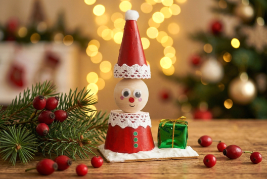 DIY lutin Noël - Manualidades personajes de Navidad - 10doigts.fr