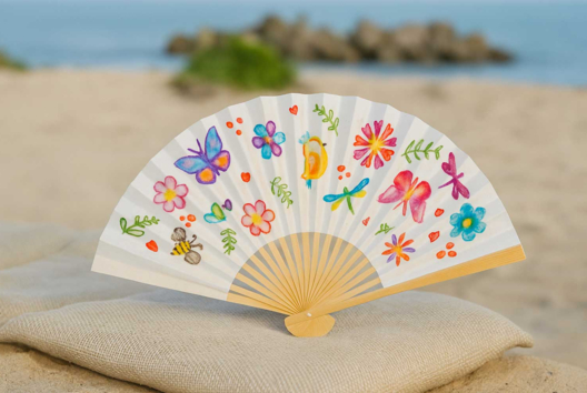 My Colorful Summer Fan - 1 - Drawing Crafts: Tutorials Suitable from a Young Age - 10doigts.com - Drawing Crafts: Tutorials Suitable from a Young Age - 10doigts.fr