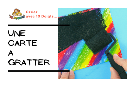 hacer una tarjeta - Actividades manuales arcoíris: tutoriales creativos multicolores para todas las edades - 10doigts.fr