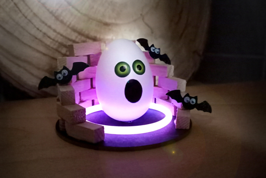 fantasma DIY halloween niños - Actividades manuales Halloween - 10doigts.fr