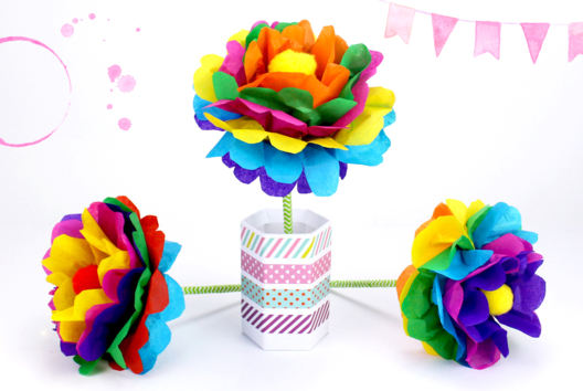 Make a Paper Flower: Easy Method - 3 - Mother's Day Crafts - 10doigts.com - Mother's Day Crafts - 10doigts.fr