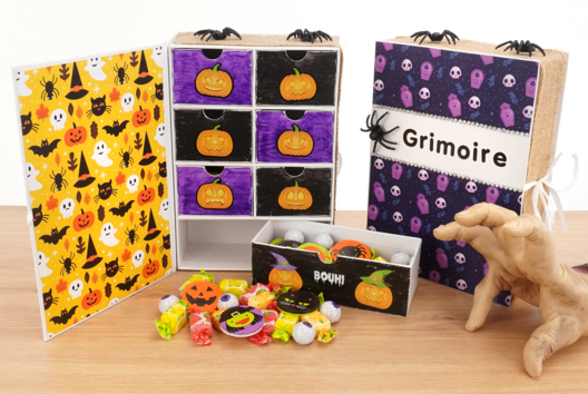 grimorio halloween caramelos DIY niños - Actividades manuales Halloween - 10doigts.fr