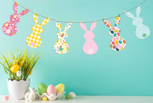 Bunny Garland - 2 - Adult Craft Activities - 10doigts.com - Adult Craft Activities - 10doigts.fr