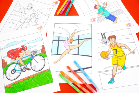 juegos olímpicos colorear actividades niños - Actividades manuales de dibujo: tutoriales adaptados desde la más tierna edad - 10doigts.fr