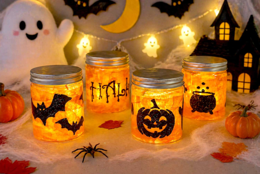 lanterns for halloween - Halloween Crafts - 10doigts.fr - 2