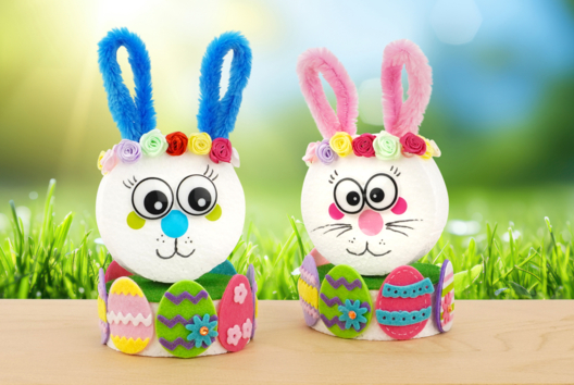 conejito lindo DIY de Pascua para niños - Actividades manuales DIY Pascua - 10doigts.fr