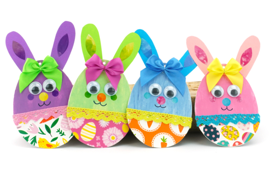 actividad infantil con conejo de Pascua - Actividades manuales DIY Pascua - 10doigts.fr