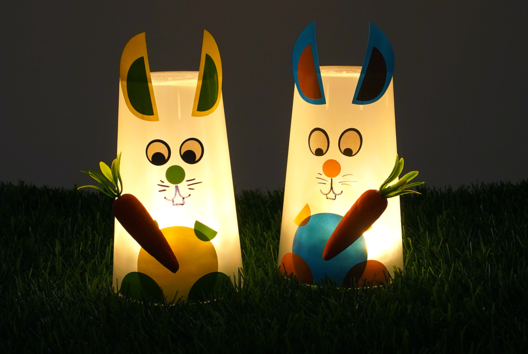 conejo de Pascua luminoso DIY - Actividades manuales DIY Pascua - 10doigts.fr - 2