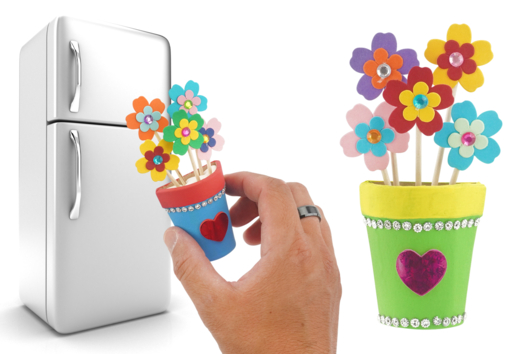 Flower Pot Magnet - 1 - Mother's Day Crafts - 10doigts.com - Mother's Day Crafts - 10doigts.fr