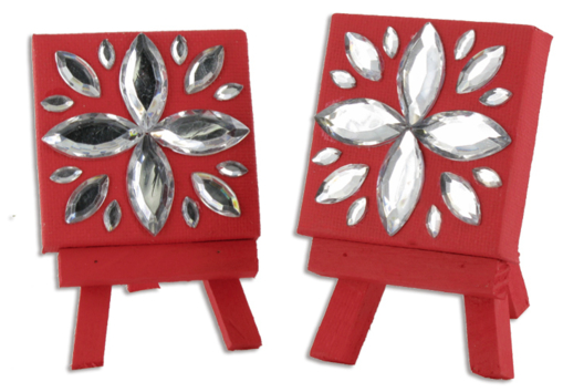 Christmas Place Card with Pretty Rhinestones - 0 - Craft Activities for Holiday Tables - 10doigts.com - Craft Activities for Holiday Tables - 10doigts.fr