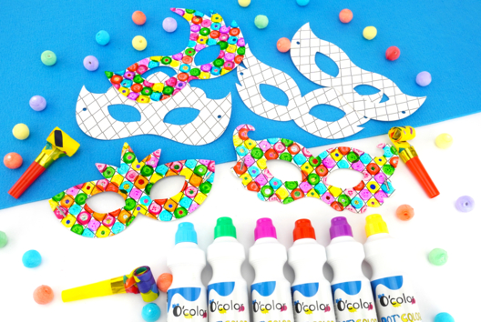máscara carnaval niños DIY - Actividades manuales Carnaval, Martes de Carnaval - 10doigts.fr