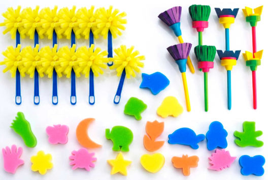 Foam Stamps, Sponges - Brushes and Accessories - 10doigts.fr
