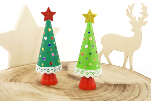 Mini Christmas Trees - 1 - Christmas Crafts - 10doigts.com - Christmas Crafts - 10doigts.fr